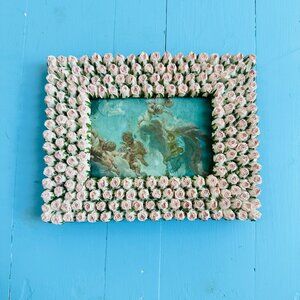 Vintage Picture Frame Rosebud Picture Frame Little Girls Room Photo Frame